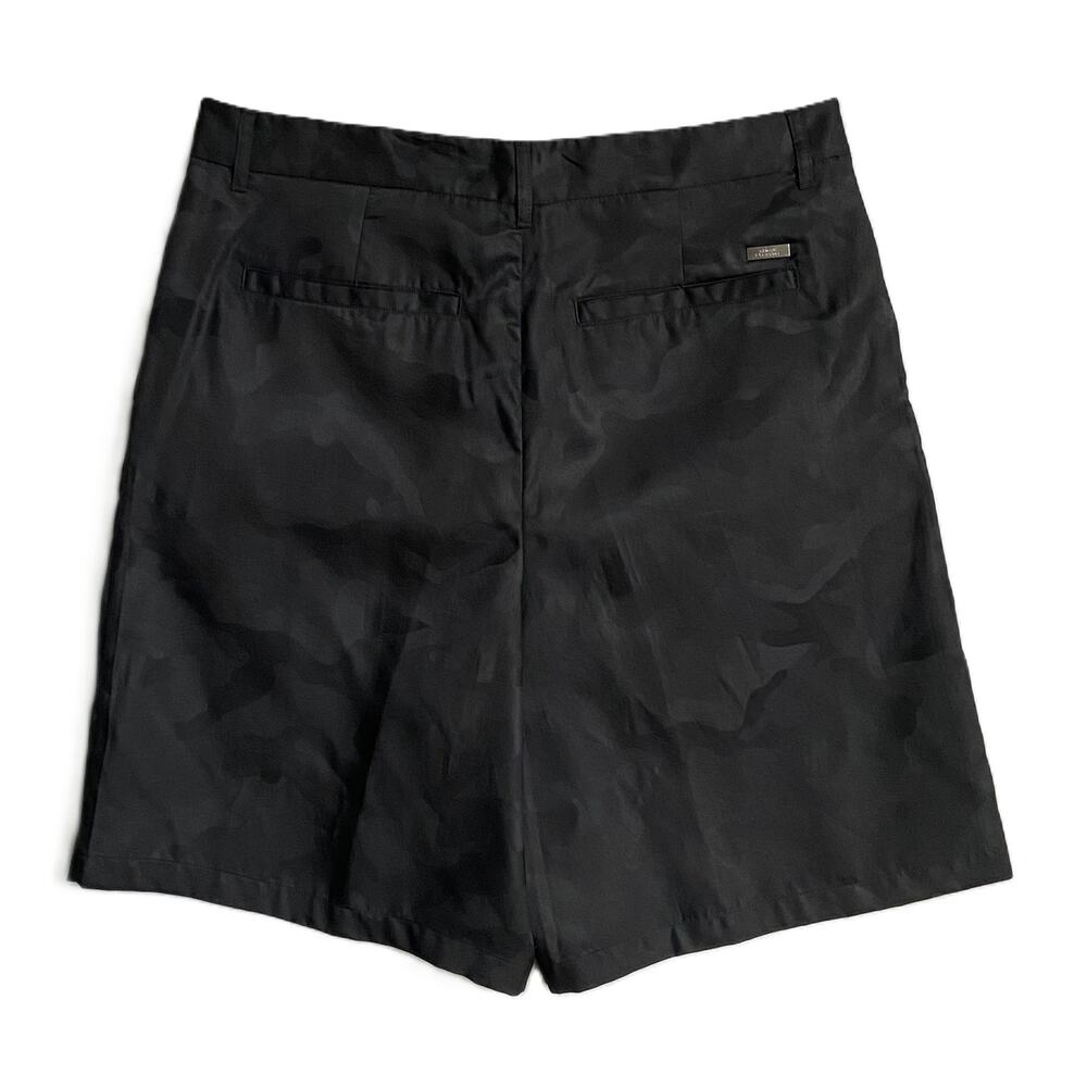 Armani Exchange Shorts Men's 34W Black Camo Lyocell Shorts 9" Inseam NEW - Picture 4 of 13